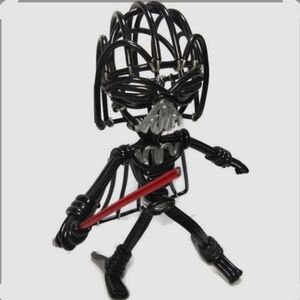 Star Wars Darth Vader Anakin Skywalker Wire Figure Toy Collectible Rare Like New
